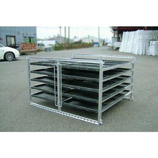 アルミス オールアルミ水平式苗棚 苗コン SH-40N (苗箱40枚用/育苗・運搬兼用) | アルミス | 01