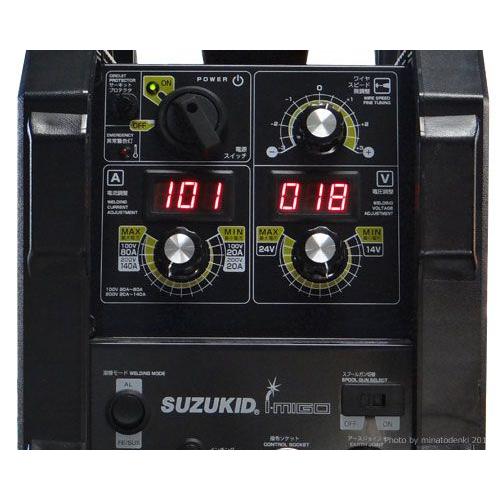 SUZUKID スズキッド インバーター半自動溶接機 アイミーゴ140 SUZUKID スズキッド インバーター半自動溶接機 アイミーゴ140