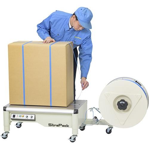 ストラパック 半自動梱包機 超低床型 iQ-400LB (単相100V/台寸法 ストラパック 半自動梱包機 超低床型 iQ-400LB (単相100V/台寸法