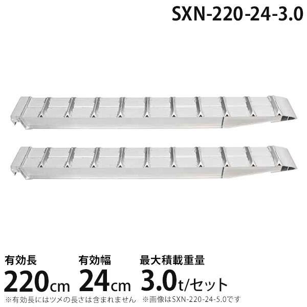 昭和ブリッジ アルミブリッジ 2本組セット SXN-220-24-3.0 (220cm/幅 