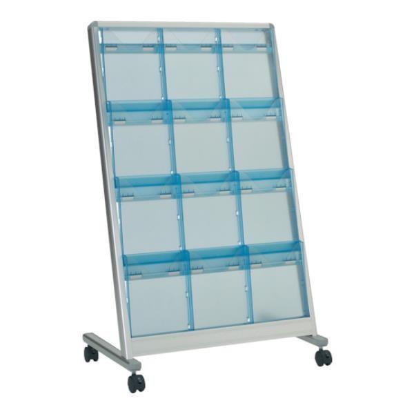 TRUSCO パンフレットスタンド A4サイズ対応 傾斜3列4段 TAP304K [TAP-304K][r20][s9-832]