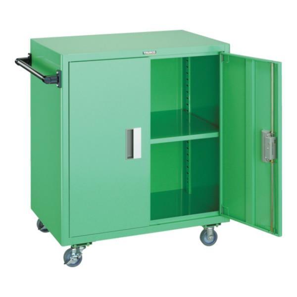 TRUSCO ツールワゴン 750X500XH880 扉付 YG NTS502NYG [NTS-502N-YG][r20][s9-832]