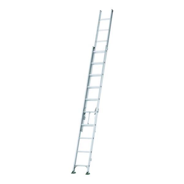 ALINCO - アルインコ 二連掛けはしご 全長5.01m〜8.12m 最高限度いたし方質量130kg SX81D [r21][s9-033] 脚立、はしご-道具、工具