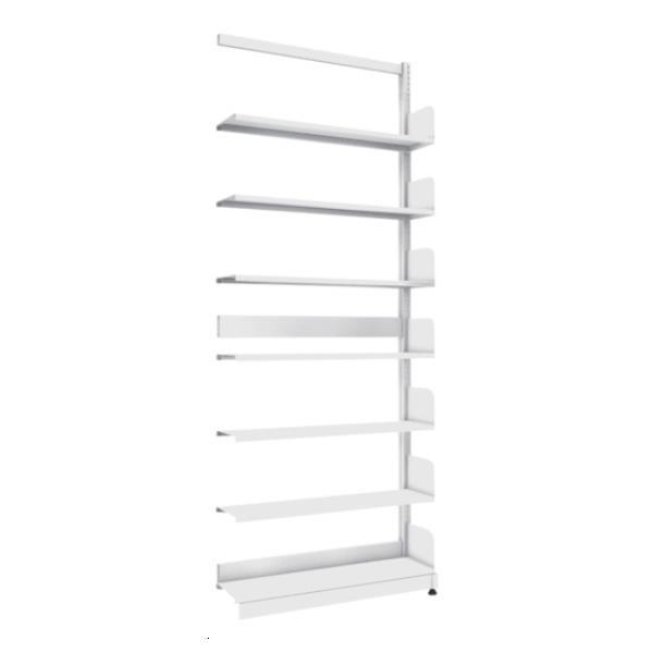 TRUSCO 単柱書架 単式 B5縦 W900XD220XH2275 7段 連結 BSSS73T7B [BS-SS73T-7B][r21][s9-832]