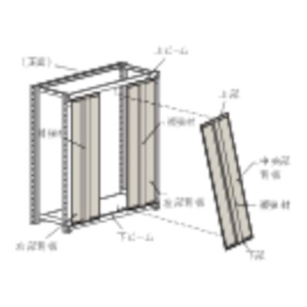 TRUSCO M2型棚用はめ込み式背板 W1500XH1800 SM265 (NG) [SM2-65][r22][s9-039]
