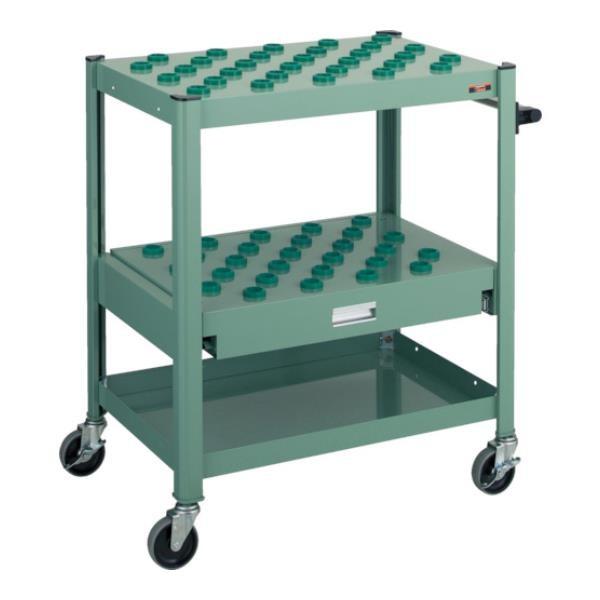 TRUSCO TCW型ツーリングワゴン #30X57個 スライド棚型 GN TCWT302CA (GN) [TCW-T302CA][r21][s9-833]