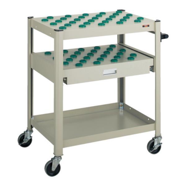 TRUSCO TCW型ツーリングワゴン #30X57個 スライド棚型 NG TCWT302CA (NG) [TCW-T302CA][r21][s9-833] TRUSCO TCW型ツーリングワゴン ＃30X57個 スライド棚引出し付 緑 TCW