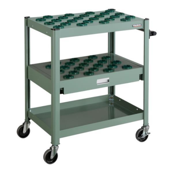 TRUSCO TCW型ツーリングワゴン #40X45個 スライド棚型 GN TCWT402CA (GN) [TCW-T402CA][r21][s9-833]