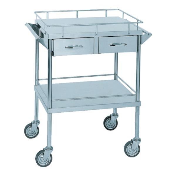 米沢 ステンレスワゴン2列引出付 SUS220B [SUS-220B][r20][s9-833]