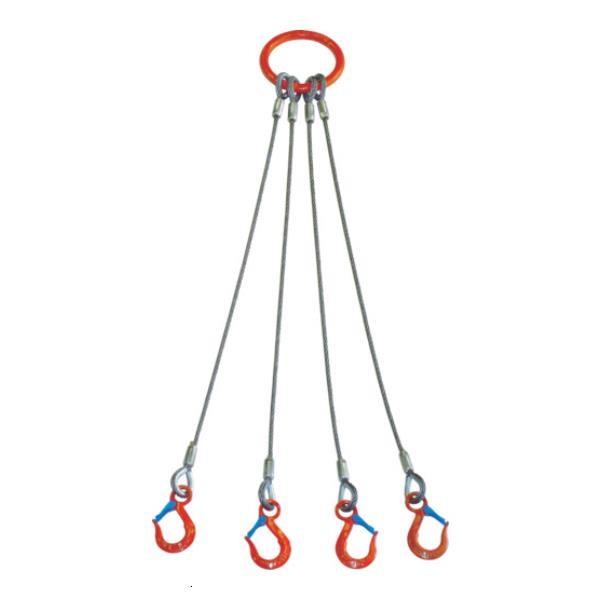 大洋 4本吊 ワイヤスリング 5t用×2m 4WRS5TX2 1個入 [4WRS 5TX2][r20][s9-833]
