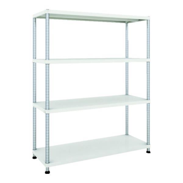 TRUSCO フェニックスラック 1200X450 4段 W色 PER5444W [PER-5444-W][r21][s9-032]