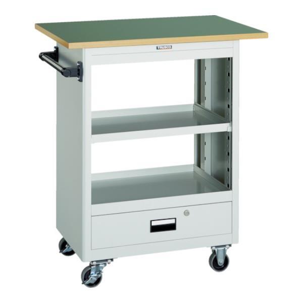 TRUSCO ツールワゴン 600X400 深型1引出 天板付 YG NTS601TYG [NTS-601T-YG][r21][s9-833]