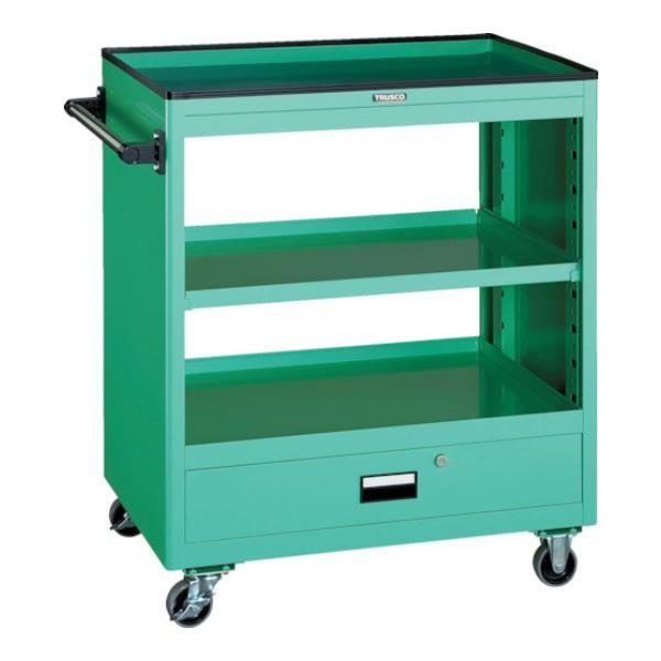 TRUSCO ツールワゴン 750X500 深型1引出付 YG NTS701YG [NTS-701-YG][r21][s9-833]