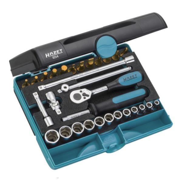 HAZET ソケットレンチセット(差込角6.35mm) 854 [r20][s9-833]