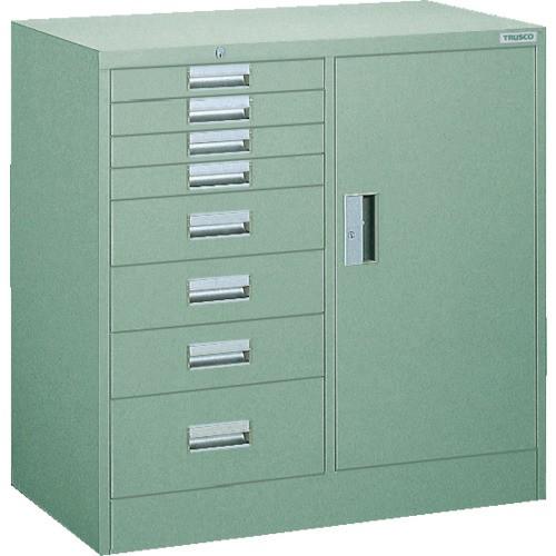 TRUSCO WVR型キャビネット コンビ 880X500XH880 引出8段 WVRCB8 [WVR-CB8]