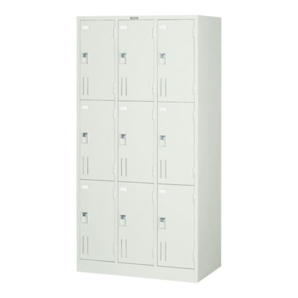 TRUSCO 多人数用ロッカー9人用 900X515XH1790 南京錠式 SVG9B [r21][s9-033]