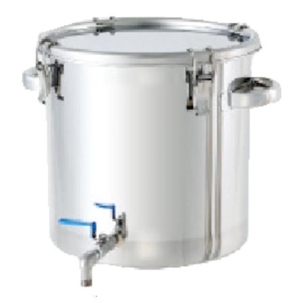 日東 ステンレスタンク ストレート密閉タンク(ボールバルブ付) 36L