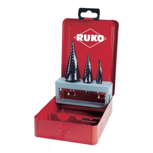 RUKO 2枚刃スパイラルステップドリル 38mm チタンアルミニウム 101053F