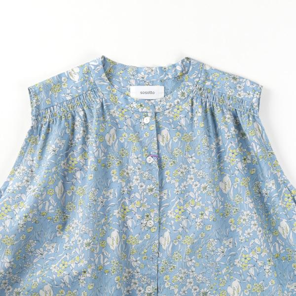 sosotto（ソソット） LIBERTYタナローンノースリーブシャーリング 