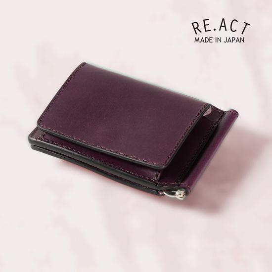 RE.ACT Re-ACT / リアクト ブッテーロレザー マネークリップウォレット 