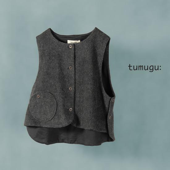 tumugu / ツムグ エコウールシャギーベスト TB23318 レディース 服