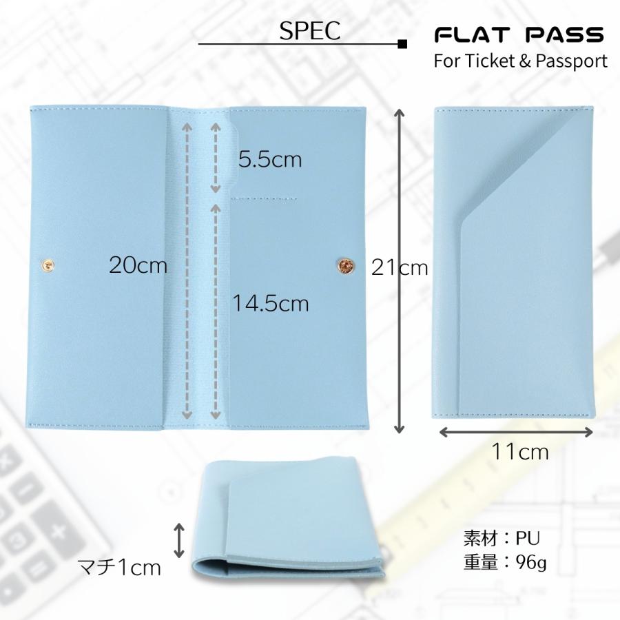 トナリノショップ FLAT PASS チケットホルダー 2つ折り チケット