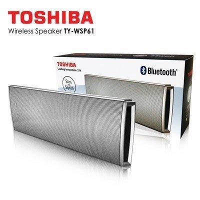 東芝製 TOSHIBA ポータブル Bluetooth4.0 スピーカー TY-WSP61 内蔵マイク搭載 ワイヤレススピーカー ポーチ・ストラップ付き シルバー 【新品】｜minatomirai-store-1