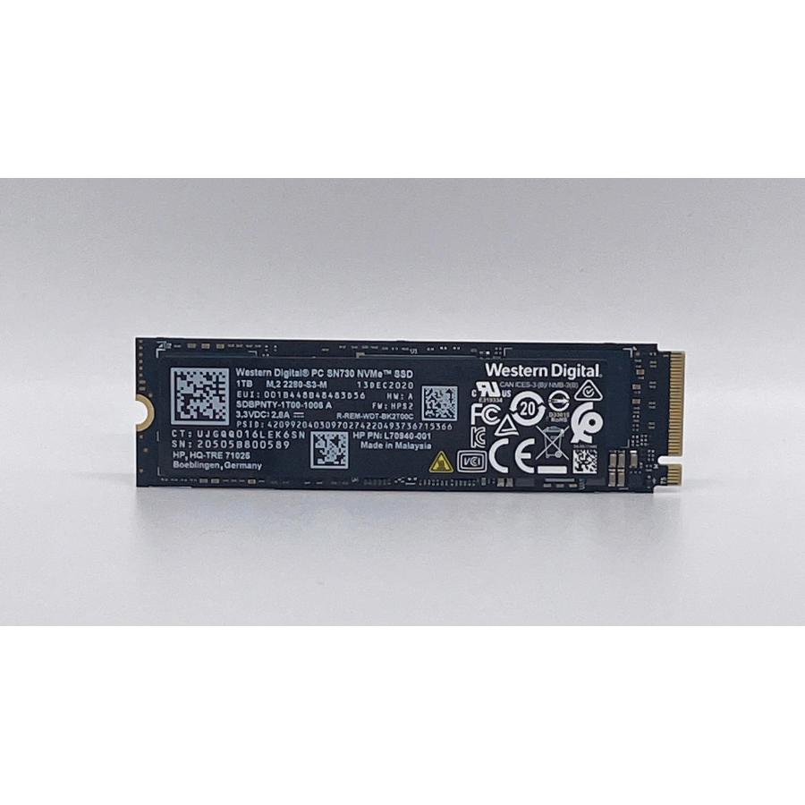 Western Digital製 1TB 内蔵SSD PC SN730 NVMe PCIe Gen3 x4 M.2 2280