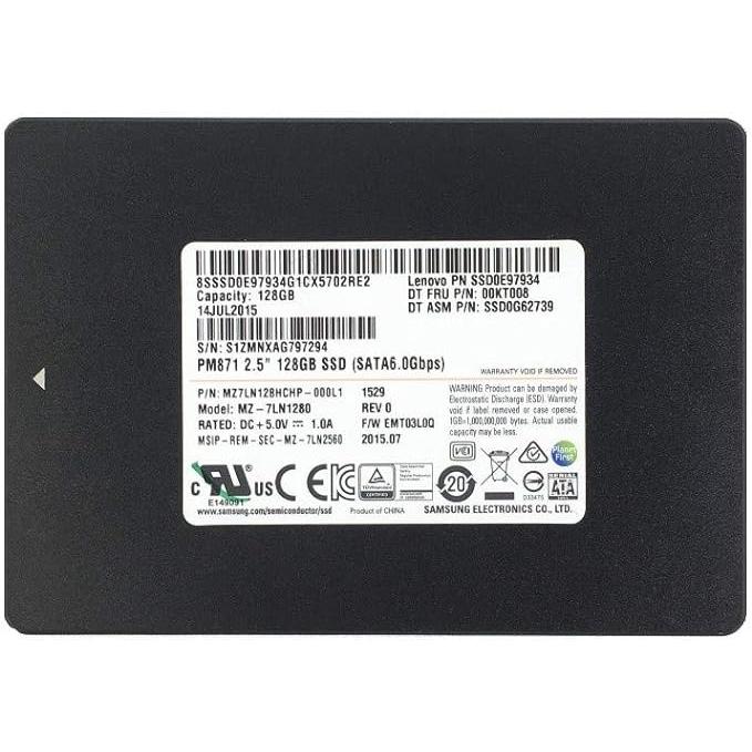SAMSUNG（サムスン） SAMSUNG製 内蔵SSD PM871 MZ-7LN1280 2.5インチ