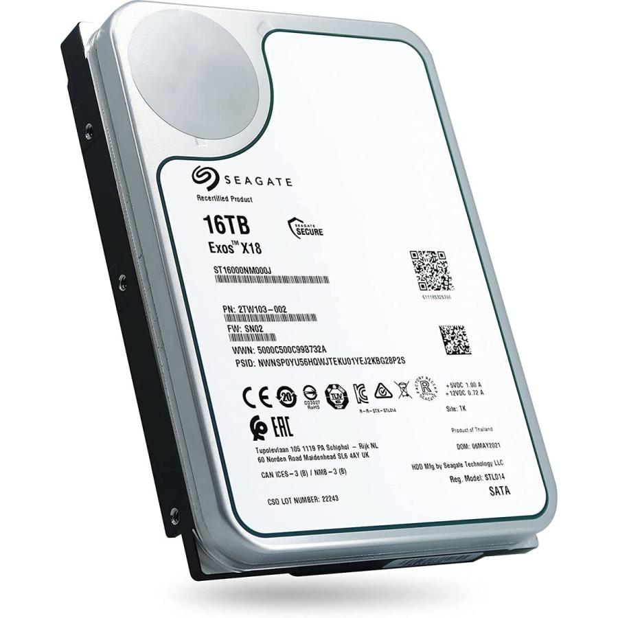 外付けハードディスク・ドライブ HDD Exos X18 16TB Seagate Exos X18 Hard Drive | Seagate US
