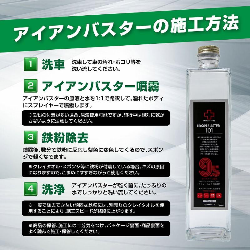 新作★スパシャン2018 ＋Dr.ケアコレ アイアンバスター＋カーシャンセット SPASHAN（スパシャン） アイアンバスター9.5 SPASHAN 500ml 2本SET品
