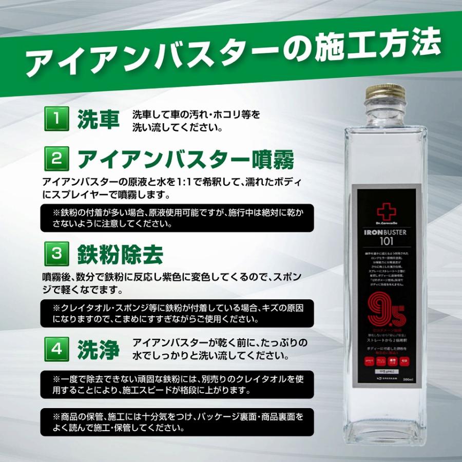 SPASHAN（スパシャン） アイアンバスター9.5 鉄粉除去剤 1本 500ml