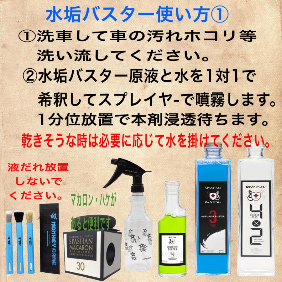 SPASHAN（スパシャン） 水垢バスター4×2 プロフェショナル用 マカロン