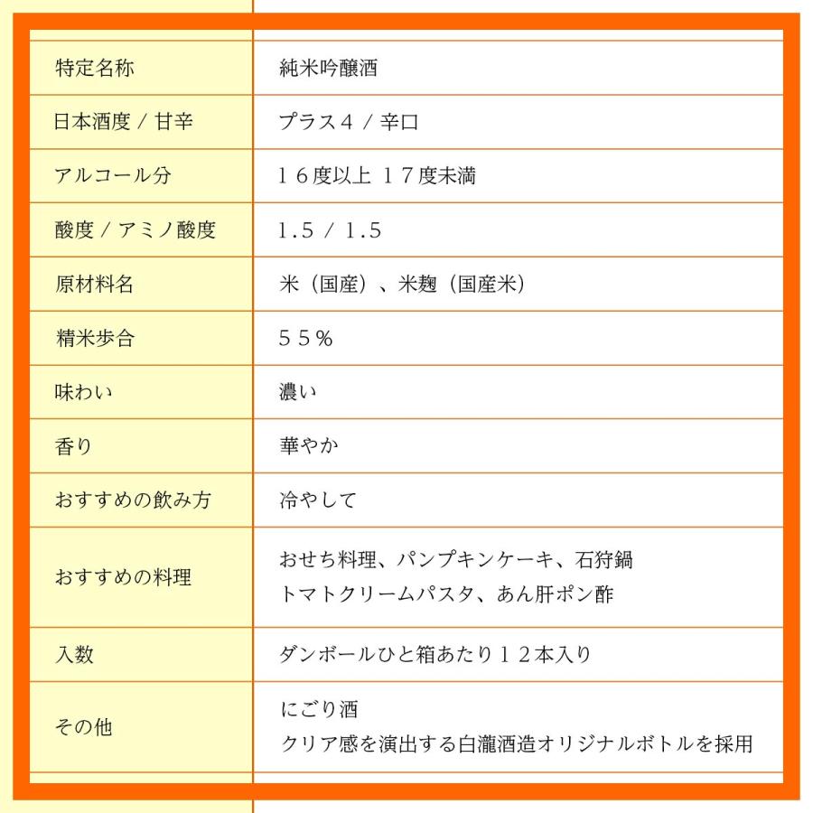 日本酒 爆買 お酒 ギフト プレゼント 白瀧酒造 にごりの上善如水 純米吟醸 720ml | 上善如水 | 16