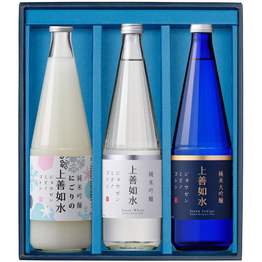 日本酒 お酒 ギフト プレゼント 白瀧酒造 上善如水 シーズンギフトセット(雪) 720ml×3本入り | 上善如水 | 05