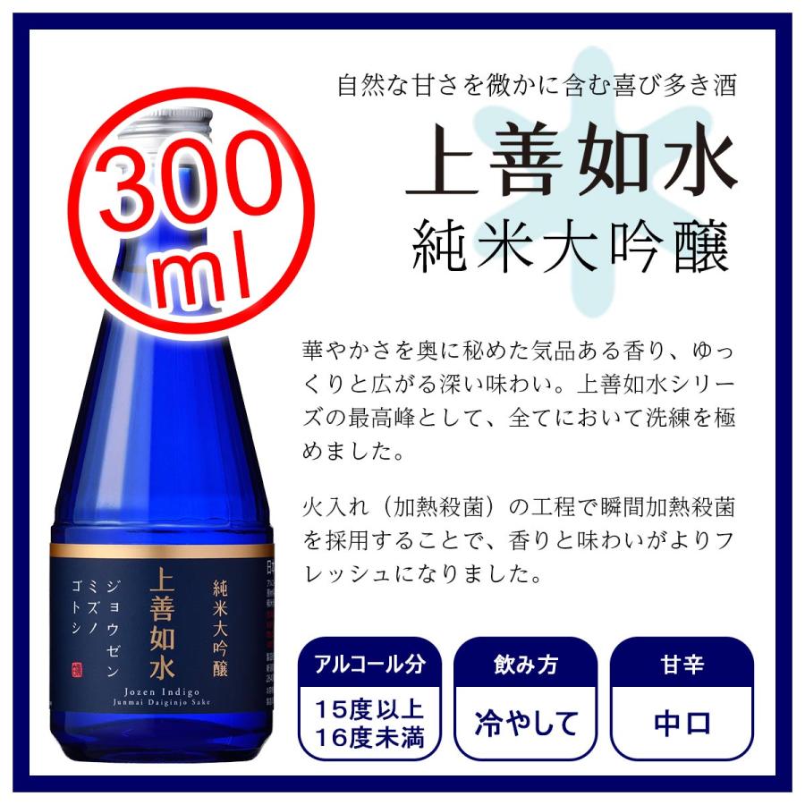 日本酒 お酒 ギフト プレゼント 白瀧酒造 上善如水×魚沼 飲み比べセット 300ml×4本入り | 白瀧酒造 | 10