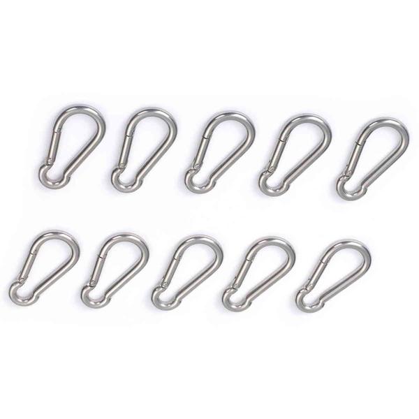 スプリング スナップ ステンレス製 10個セット スナップ スプリング フック 線径6mm長さ60mm カラビナ 送料無料 Ctr I19 Ctori I19 輸入雑貨のお店 マインドワン 通販 Yahoo ショッピング