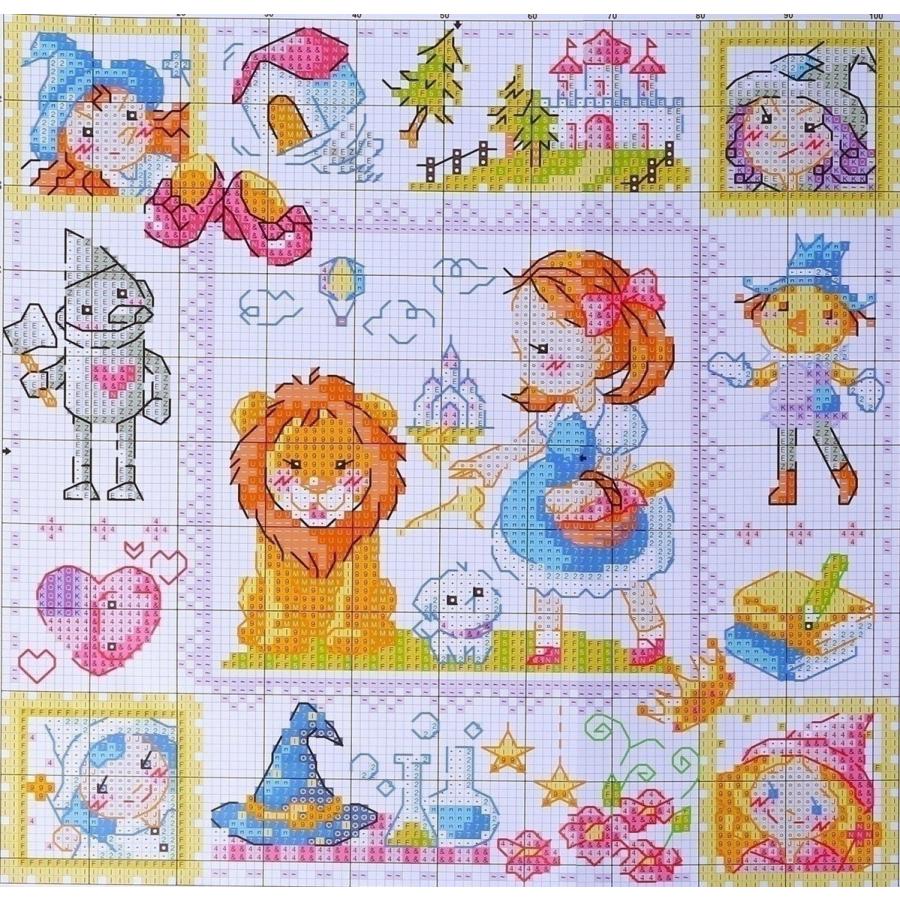 クロスステッチ 刺繍キット 世界のおとぎ話 オズの魔法使い 14カウント白 29cm 29cm 送料無料 Ctr I63 Ctori I63 輸入雑貨のお店 マインドワン 通販 Yahoo ショッピング