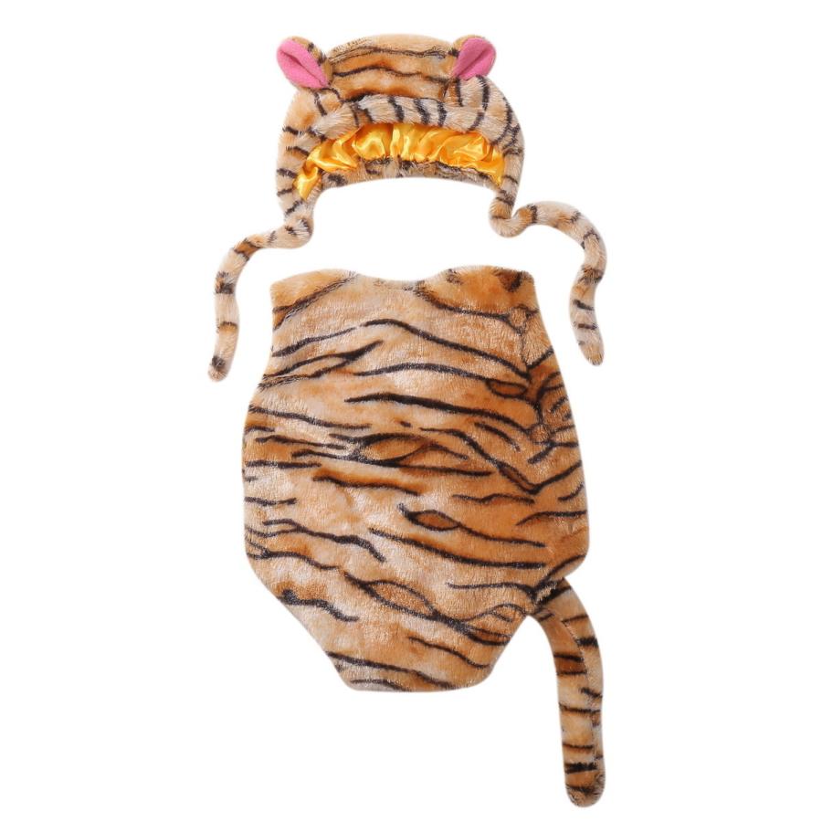 ふわモコ 訳あり 着ぐるみ ベビー コスプレ とら 虎 かわいい 送料無料 パジャマ キャラクター ロンパース Ksd 613 子供服 動物