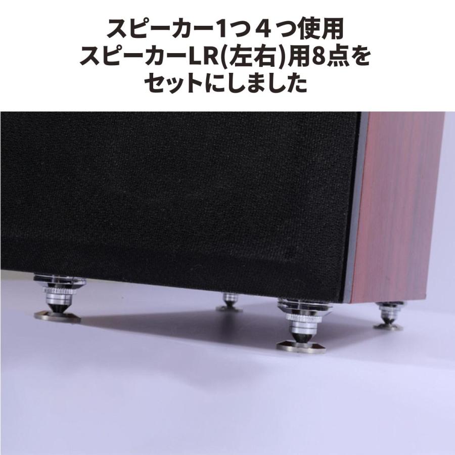 8個セット)インシュレーター スピーカー スパイク 受け 金属 製 8個セット)インシュレーター スピーカー スパイク 受け 金属 製