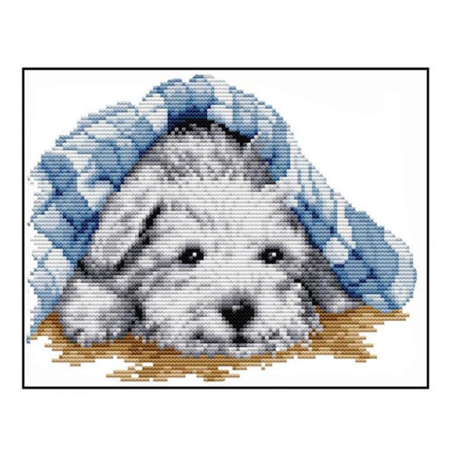 ねそべった 犬 刺繍キット クロスステッチ キット 初級者 刺繍 クロス ステッチ 刺しゅう おしゃれ 手芸 手作り 北欧 いぬ 送料無料 Lvt A69 Lvert A69 輸入雑貨のお店 マインドワン 通販 Yahoo ショッピング