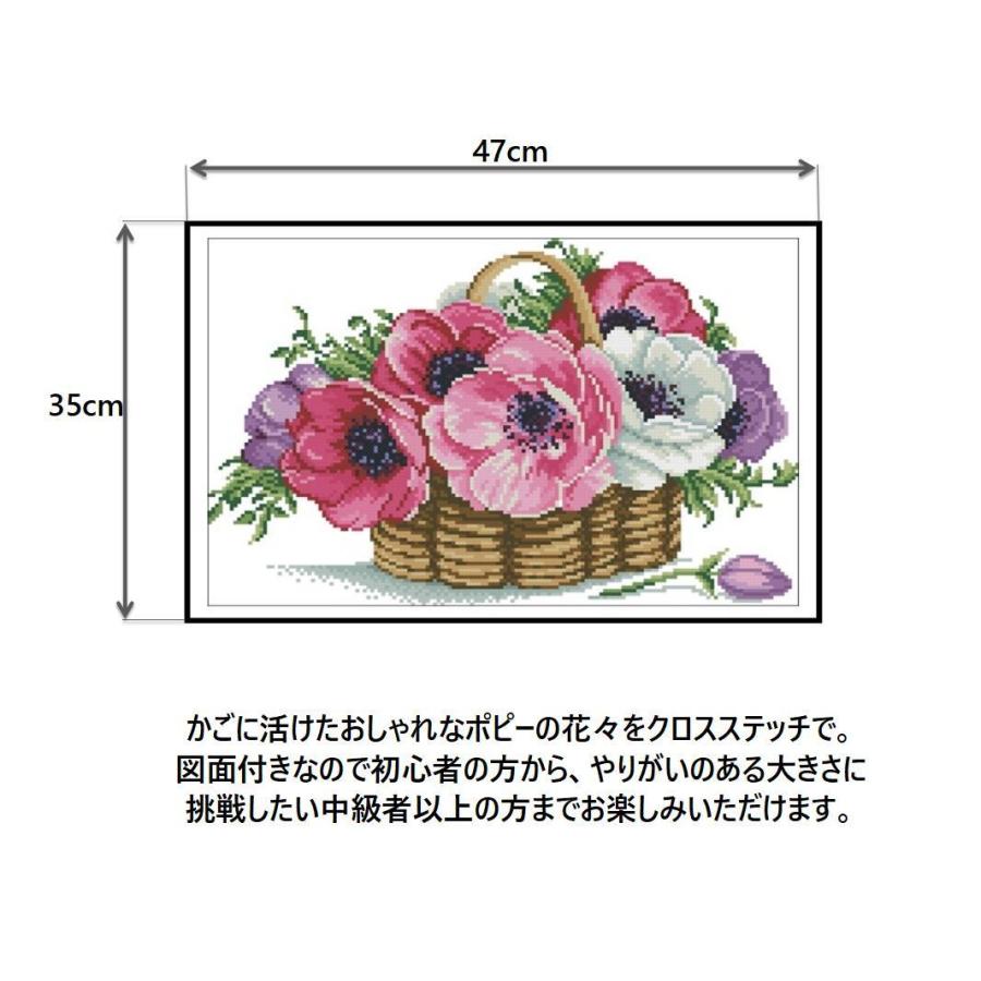 かごの花 ポピー 刺繍キット クロスステッチ キット 11ct 図案印刷 初級者 刺繍 クロス ステッチ 刺しゅう 手作り 北欧 送料無料 Lvt 5 Lvert 5 輸入雑貨のお店 マインドワン 通販 Yahoo ショッピング
