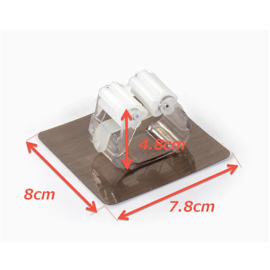 モップ ホルダー 粘着掛け フック 壁掛式タイプ 穴あけ不要 強力 吸盤 フック 多機能 掃除用具ツール 便利アイテム (送料無料)lvt-h47｜mind1｜04