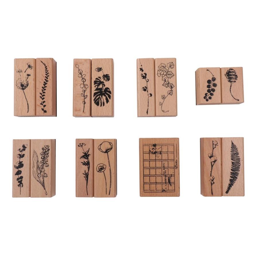 木製 植物 と 花 クリエイティブ スタンプ 15個 セット クラフトカード スクラップブック 手帳 日記 送料無料 Mmk N94 Mmoka N94 輸入雑貨のお店 マインドワン 通販 Yahoo ショッピング