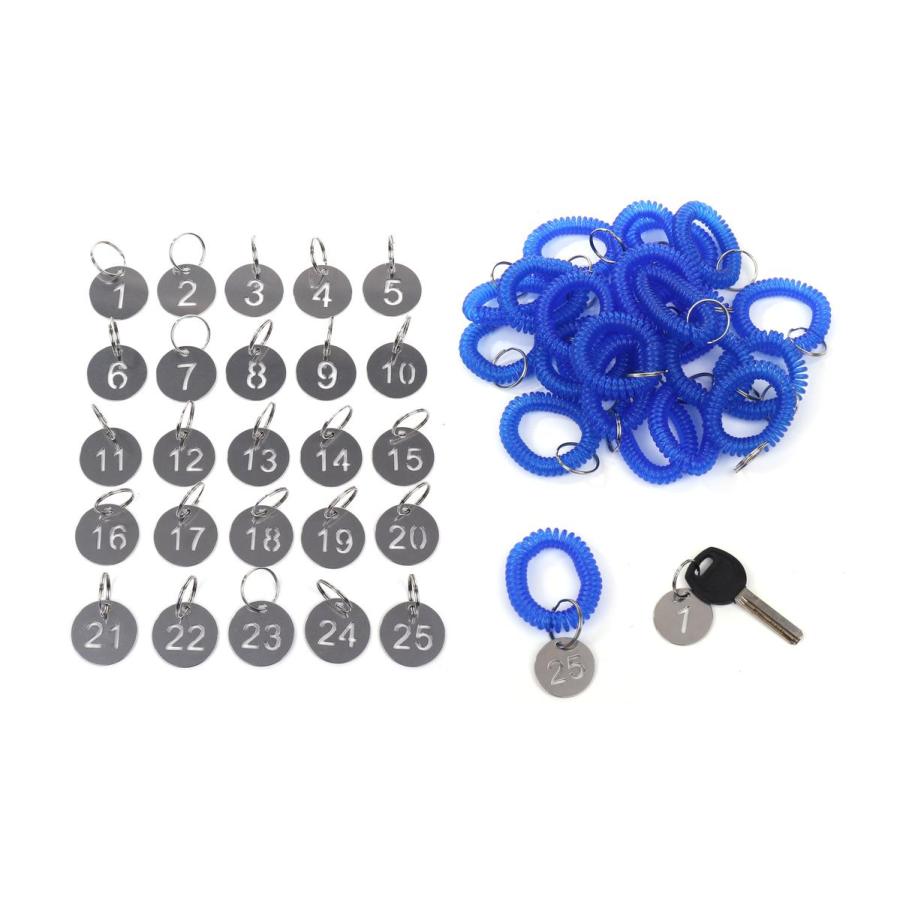 おしゃれ ステンレス製 番号札 シルバー 1 25 セット コイルブレスレット 付 クローク ロッカー キーラベルタグ サビない 送料無料 Mmk O16 Mmoka O16 輸入雑貨のお店 マインドワン 通販 Yahoo ショッピング