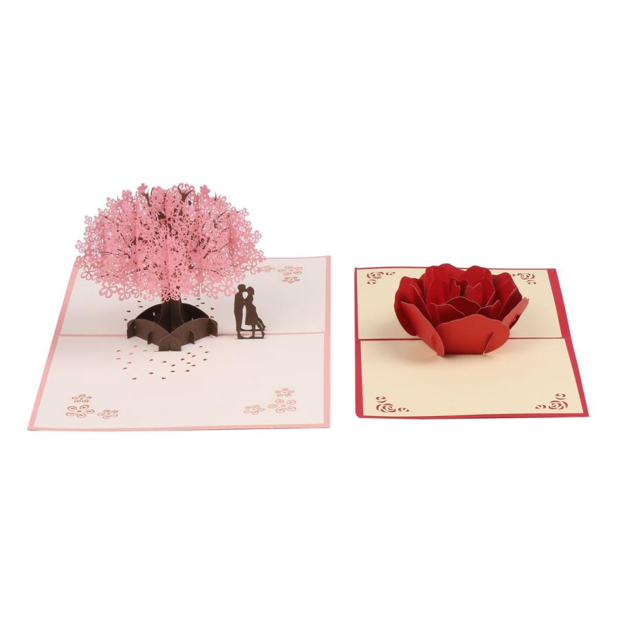 飛び出す ポップアップ 立体 メッセージカード 2種類セット 桜 の 木 バラ の 花 封筒付 結婚 祝い 記念日 告白 感謝 送料無料 Mmk P08 Mmoka P08 輸入雑貨のお店 マインドワン 通販 Yahoo ショッピング