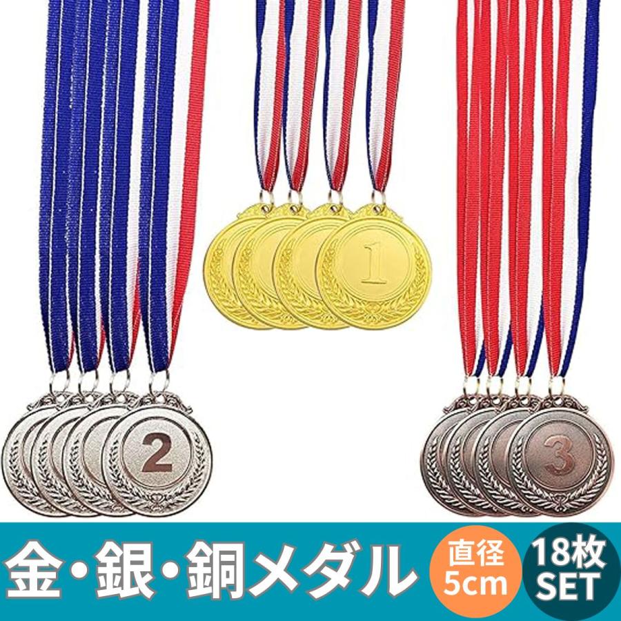 金メダル 銀メダル 銅メダル 金属 製 直径 50mm 18枚入り 表彰 スポーツ 会社 学校 運動会 幼稚園 ご褒美 優勝メダル 景品 送料無料 Mmk P86 Mmoka P86 輸入雑貨のお店 マインドワン 通販 Yahoo ショッピング