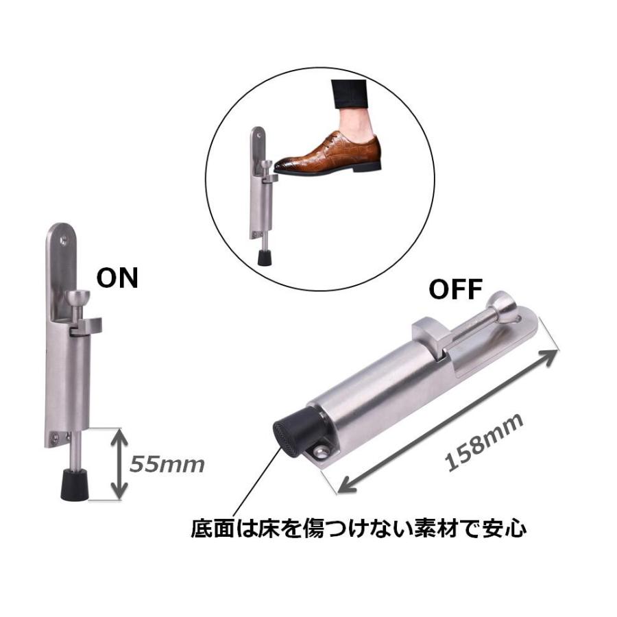 ドアストッパー 室内 ステンレス ワンタッチ スライド式 1点 ドアホルダー 2点 ドア止め 戸当たり 玄関 送料無料 Mri C19 Mrien C19 輸入雑貨のお店 マインドワン 通販 Yahoo ショッピング