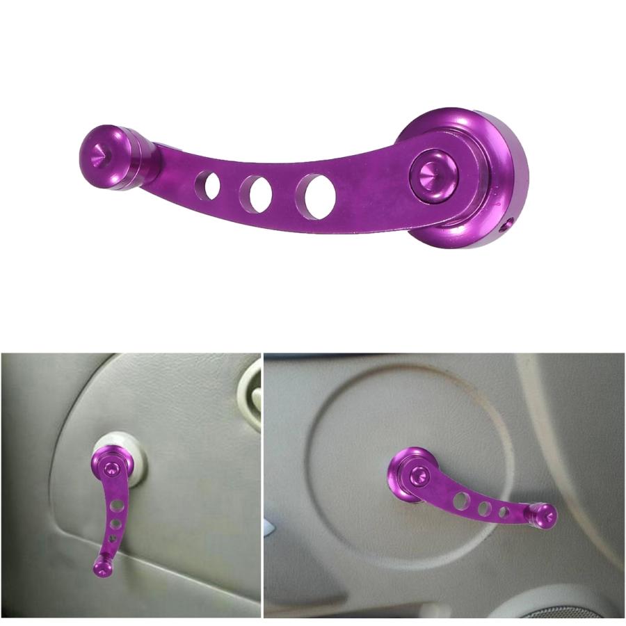 汎用 アルミ パープル ウインドウ レギュレーター ハンドル 左右セット ドア ロックピン お守り付 旧車 軽トラ トラック 送料無料 Skr E79 Skrbo E79 輸入雑貨のお店 マインドワン 通販 Yahoo ショッピング