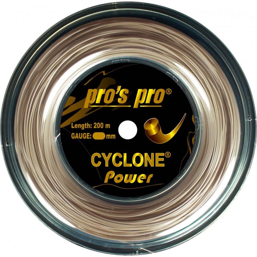 テニス ロールガット pro's pro（プロズプロ）SYNTHETIC130 pros pro CYCLONE POWER 200mロールガット ポリエステルガット